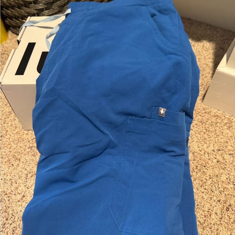 Figs Royal Blue Scrub Pants